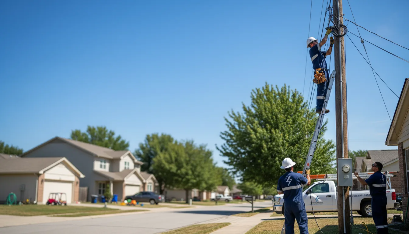 Residential electrician providing installation services in Harris, NY